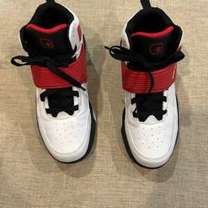 AND1 Kids High-Top Sneakers - Red, Black, and White